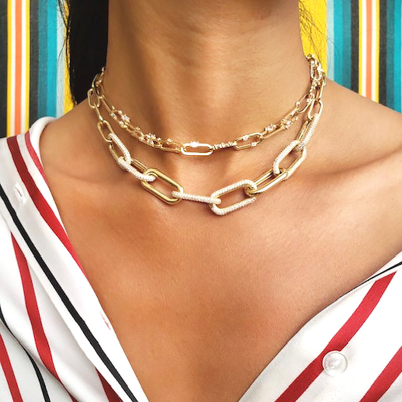 Nickho Rey - Link Collar Necklace in Gold