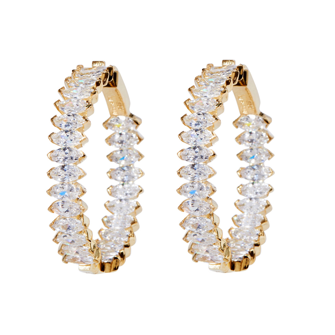 Nickho Rey - Marquise Hoop in Gold