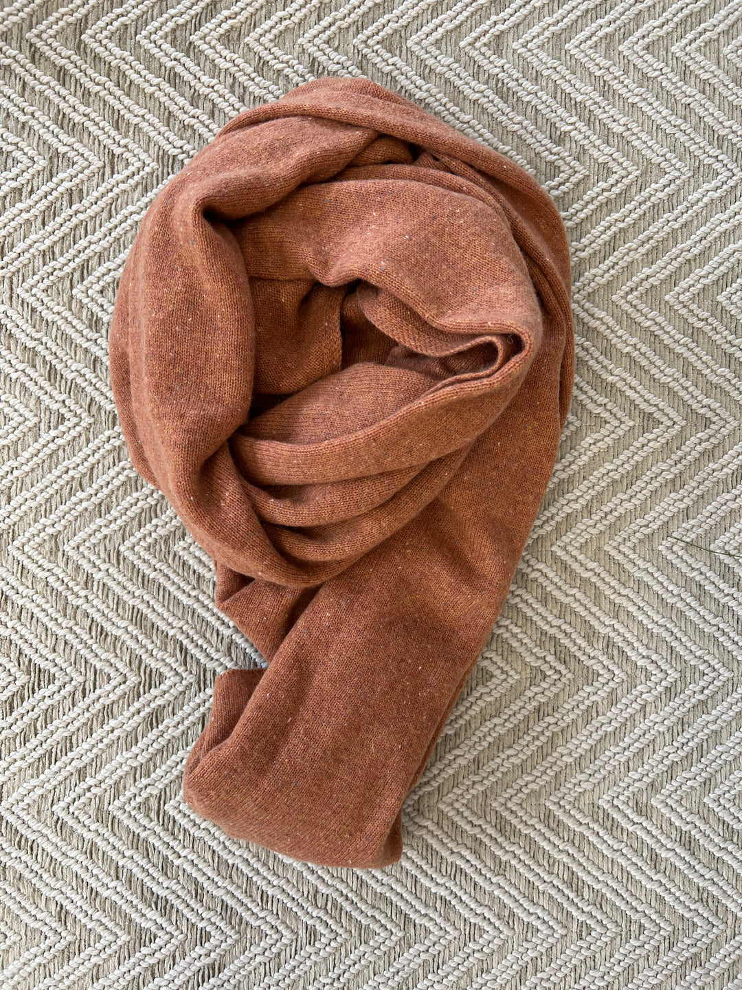 White + Warren - Tan Tweed Travel Wrap