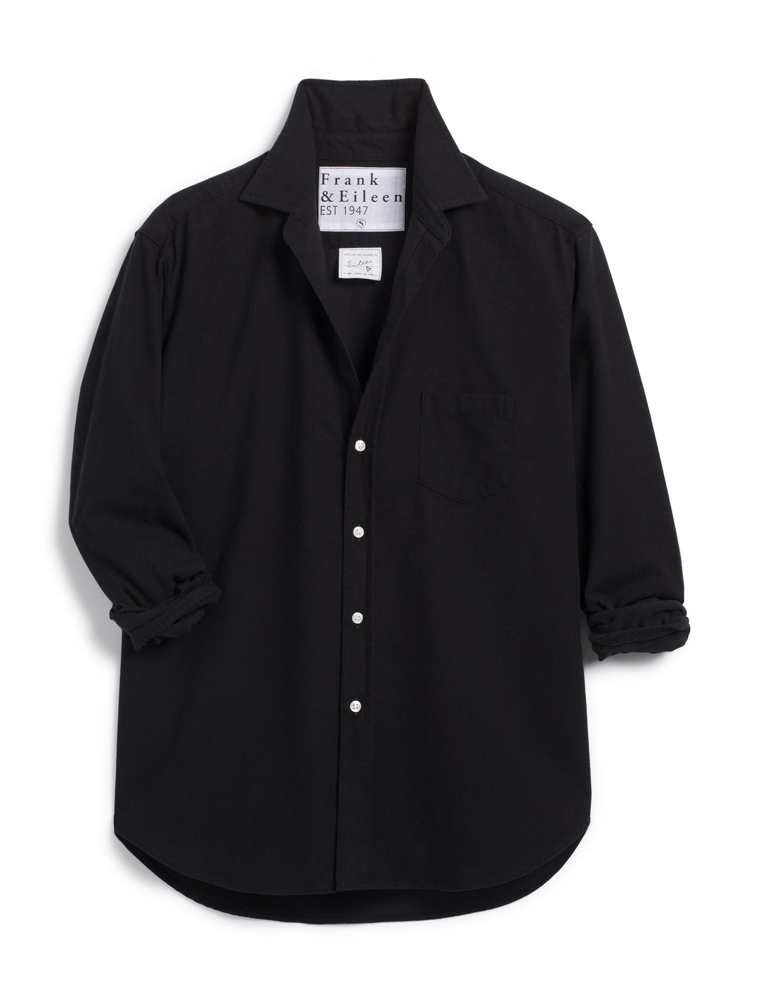 Frank & Eileen - Eileen Relaxed Button-up Shirt - Black
