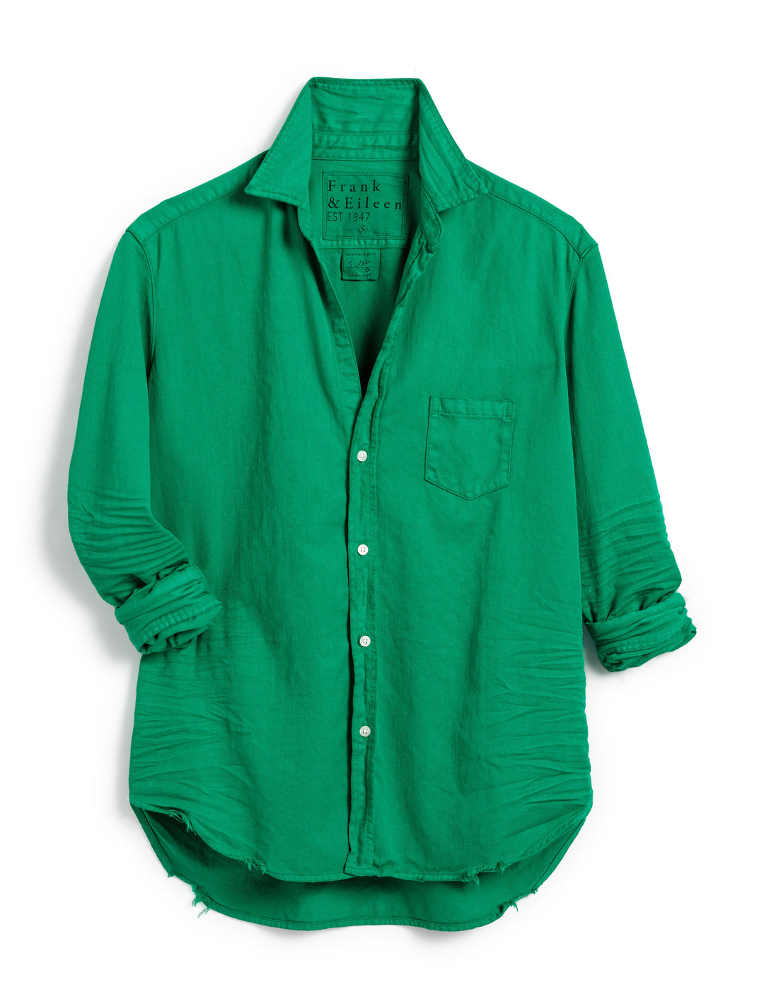 Frank & Eileen - Relaxed Button-Up Shirt in Clover Tops