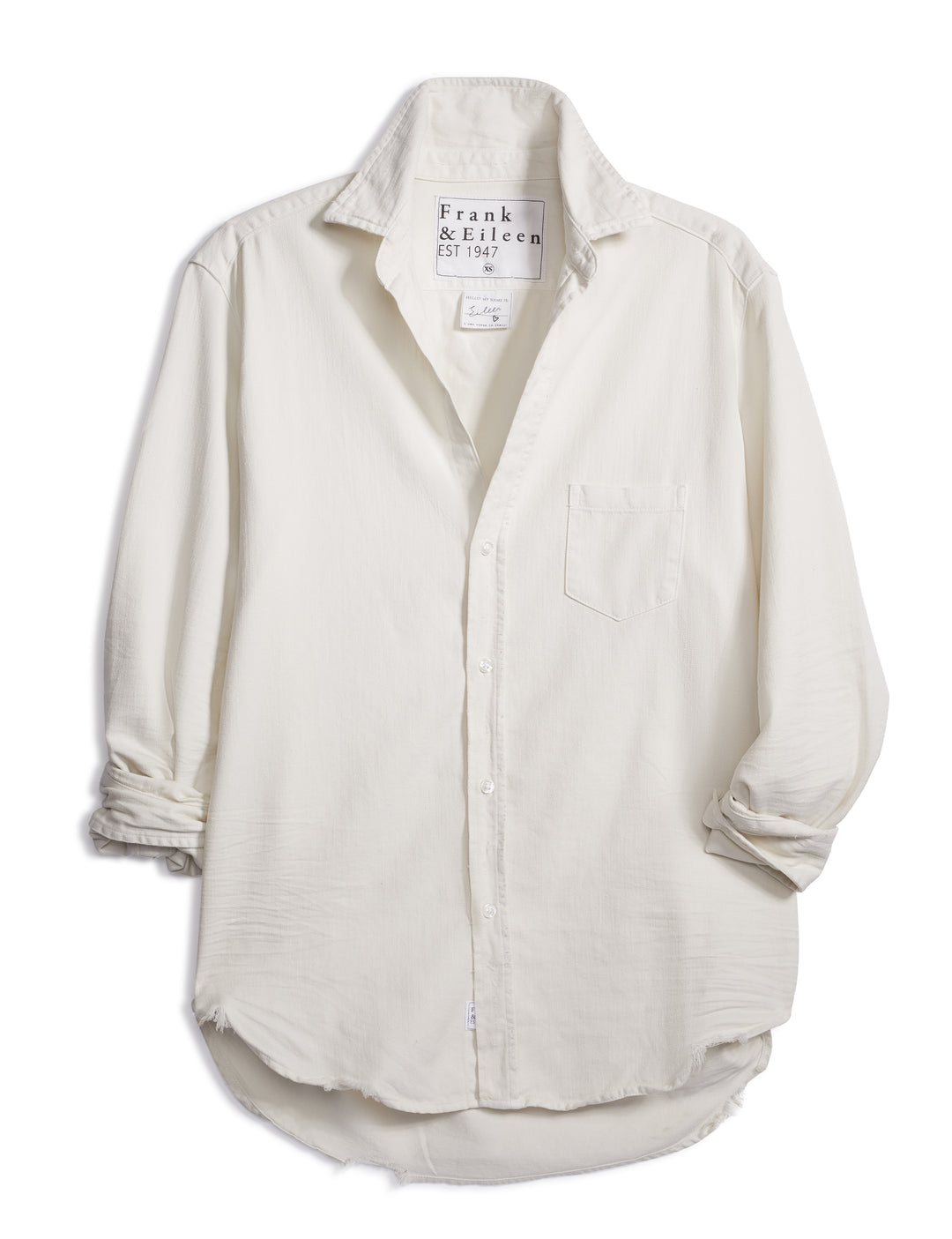 Frank & Eileen Relaxed Eileen  Button-Up Shirt in Vintage White