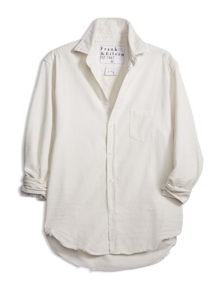 Frank & Eileen Relaxed Eileen  Button-Up Shirt in Vintage White