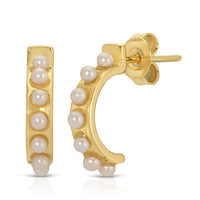 Joy Dravecky - Elizabeth Pearl Huggie Earrings
