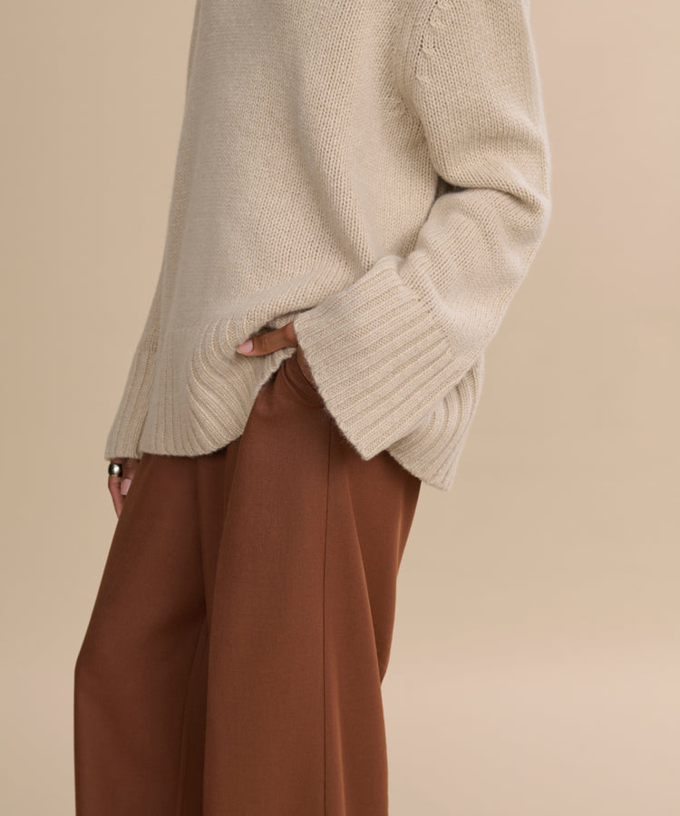 Jenni Kayne - Cashmere Jet Turtleneck in Sand