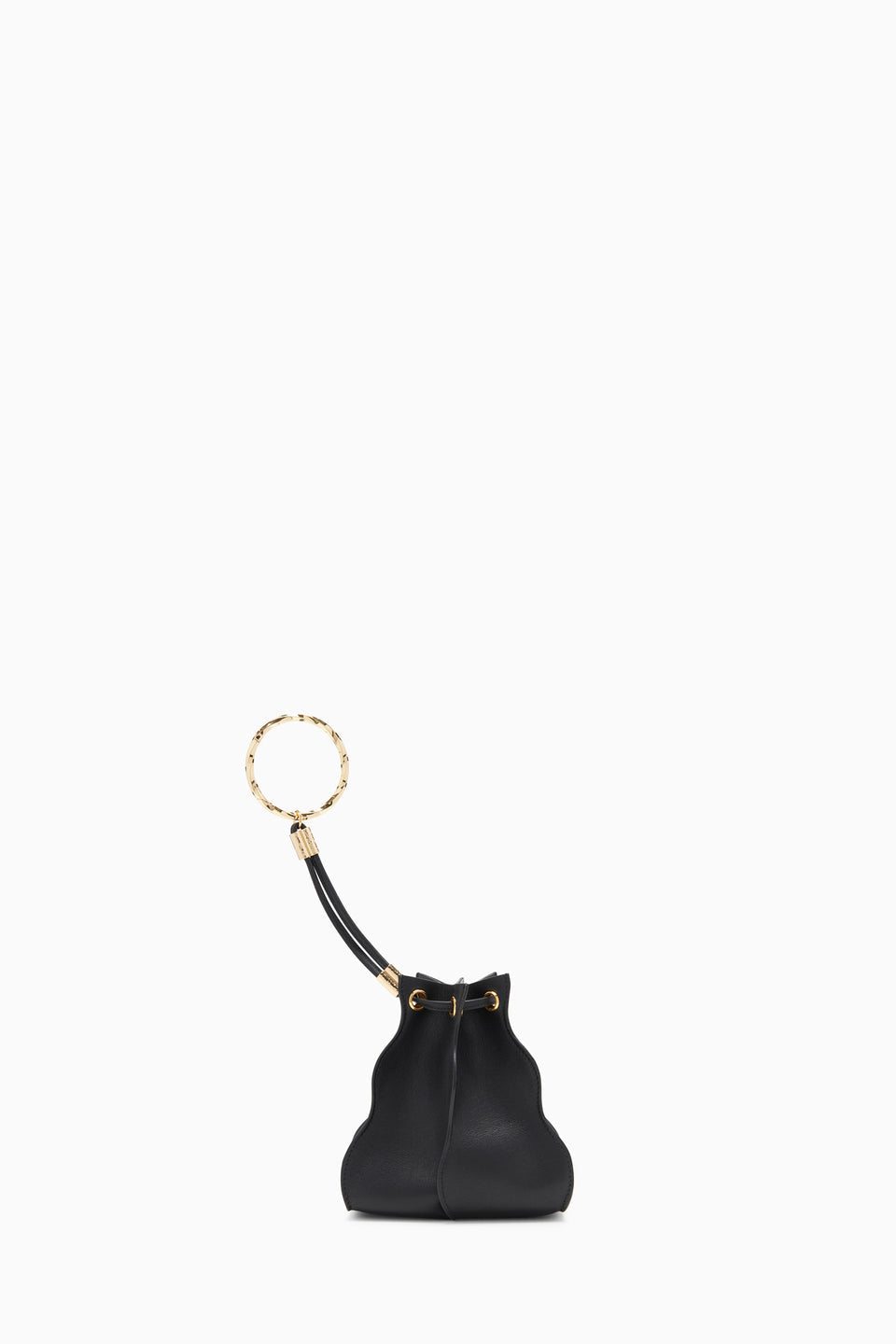 Ulla Johnson - Adria Pleated Wave Pochette in Noir