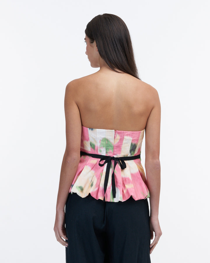TANYA TAYLOR - Farah Top in Punch Pink