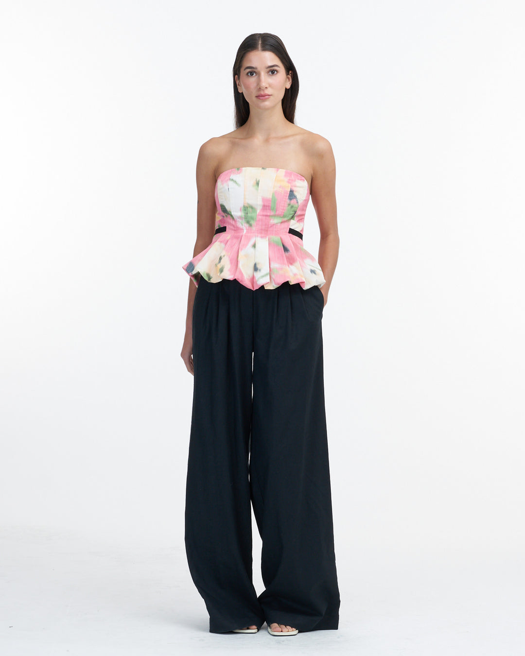 TANYA TAYLOR - Farah Top in Punch Pink