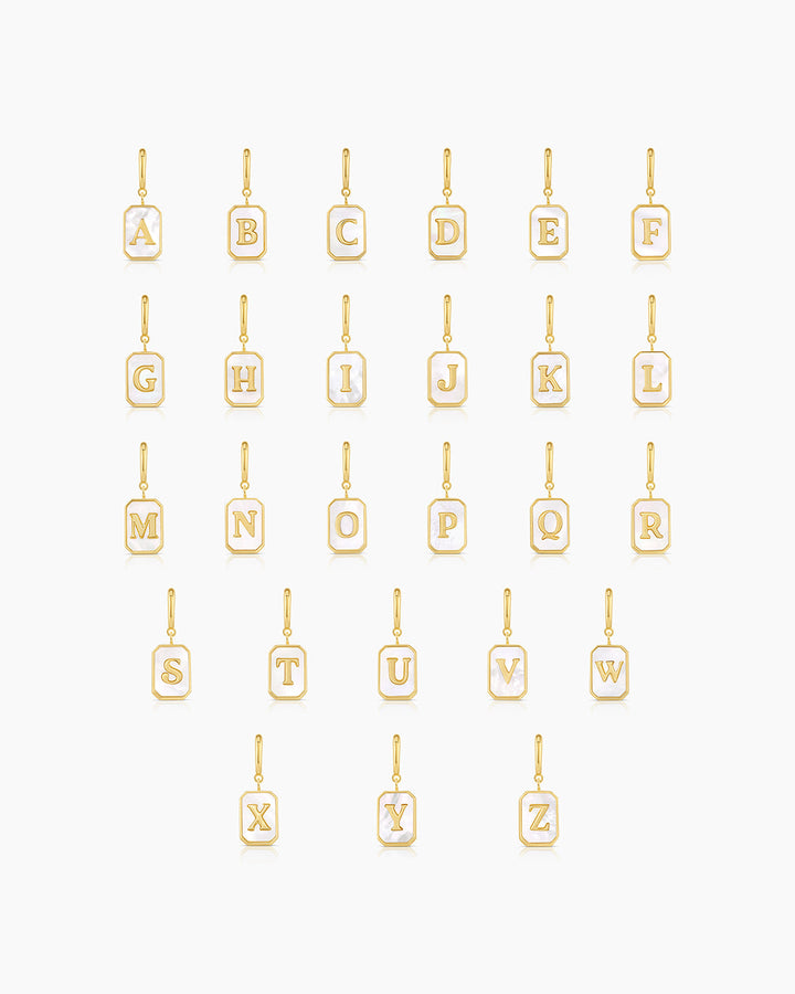 Gorjana - Vintage Alphabet Parker Charm in Gold