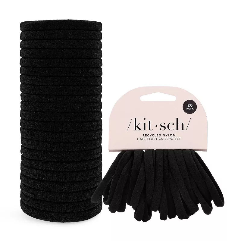 Kitsch - Eco-Friendly Nylon Elastics in Black (20pc)