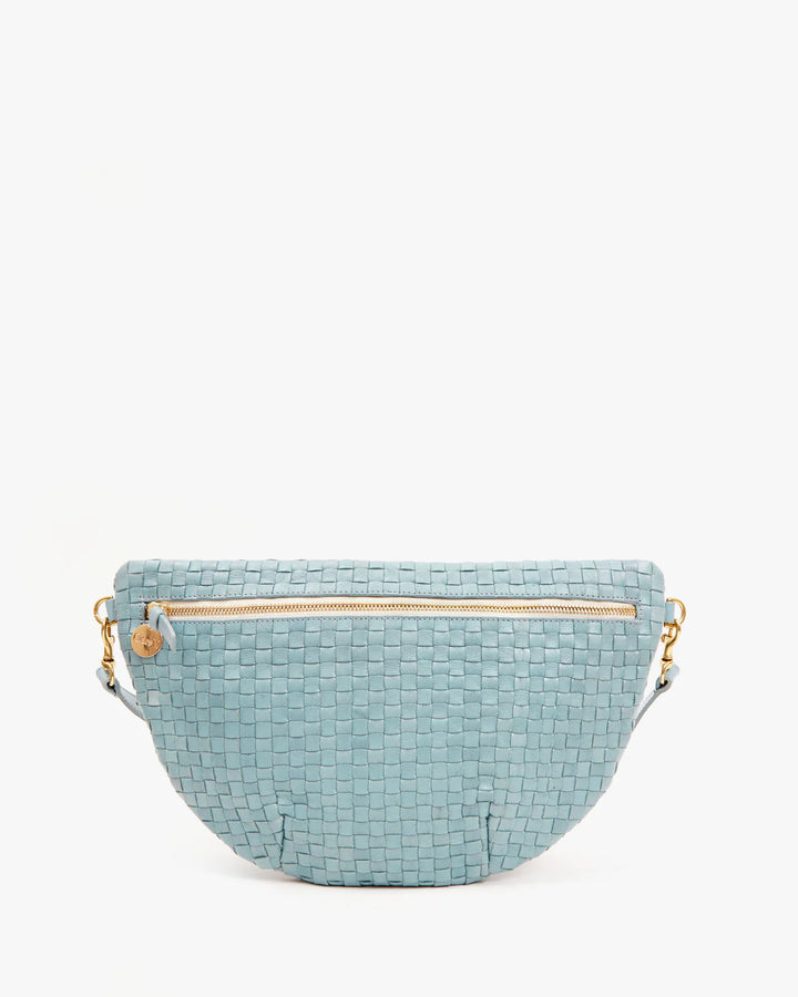 Clare V. - Grande Fanny in Sunbleached Sky Blue Woven