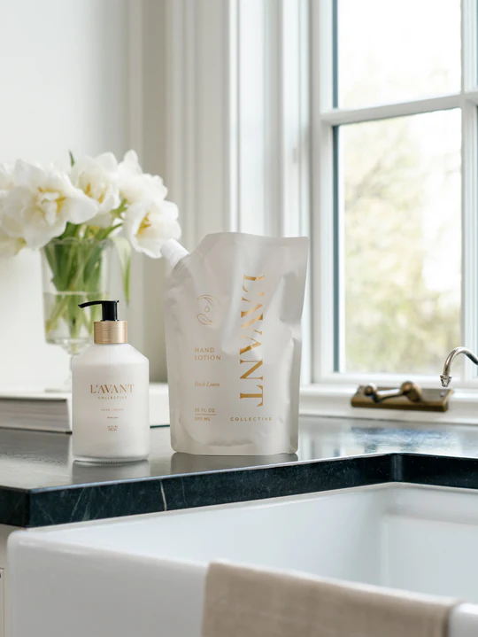 L'AVANT -  Hand Lotion Refill Fresh Linen Scent 20oz