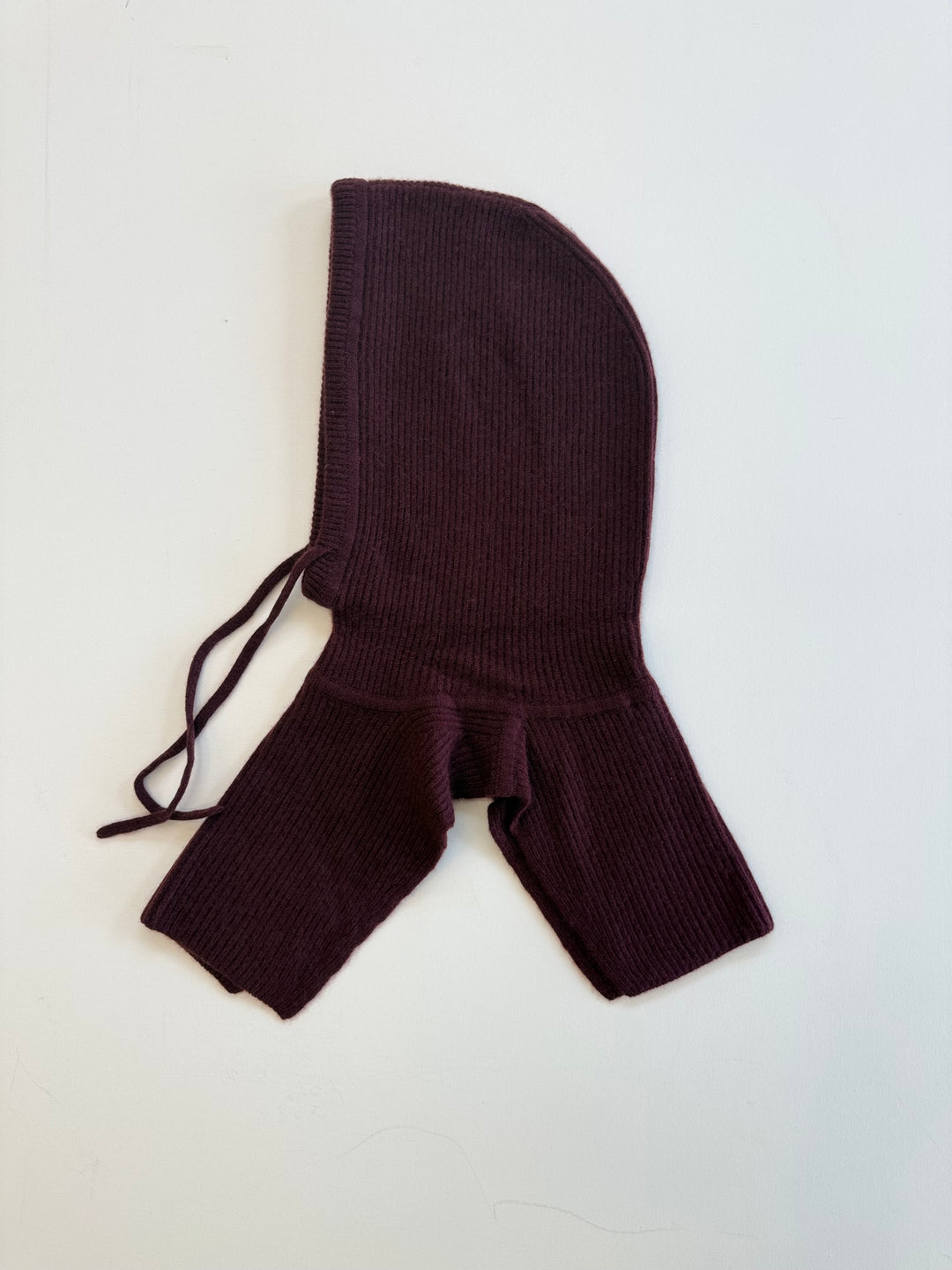 WHITE & WARREN - Cashmere Blend Balaclava in Oxblood Accessories