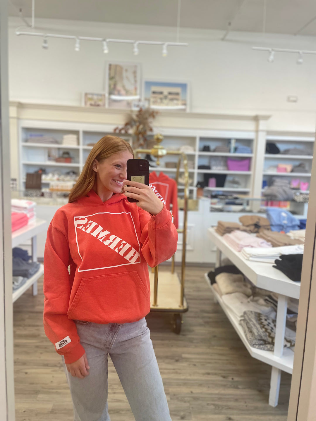 Hermes orange sweatshirt online