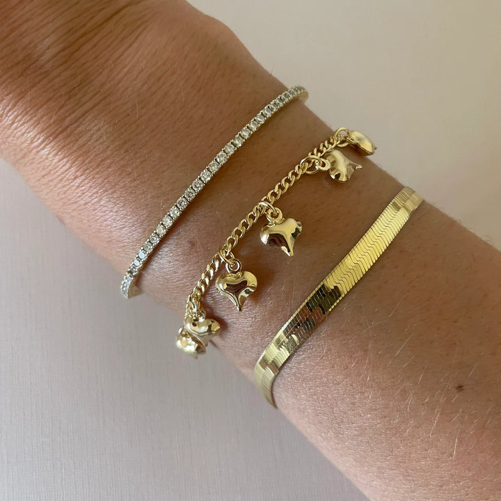 Joy Dravecky - Puffy Heart Shaker Bracelet