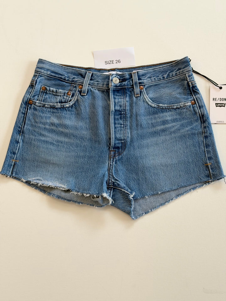 RE/DONE - Levi's The Short in Indigo Shorts
