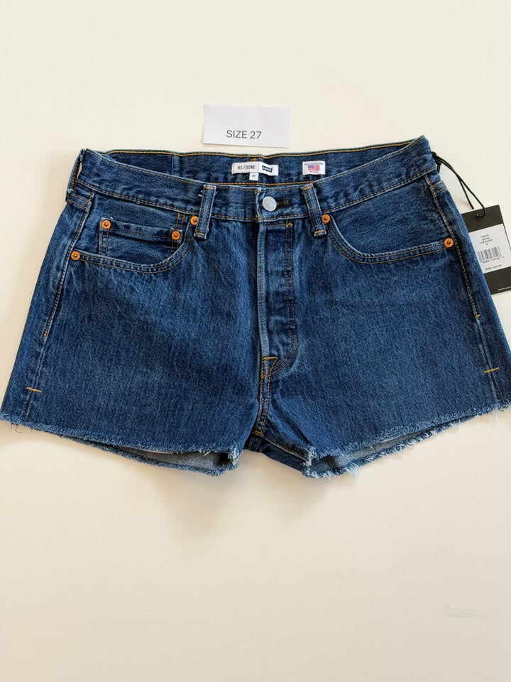 RE/DONE - Levi's The Short in Indigo Shorts