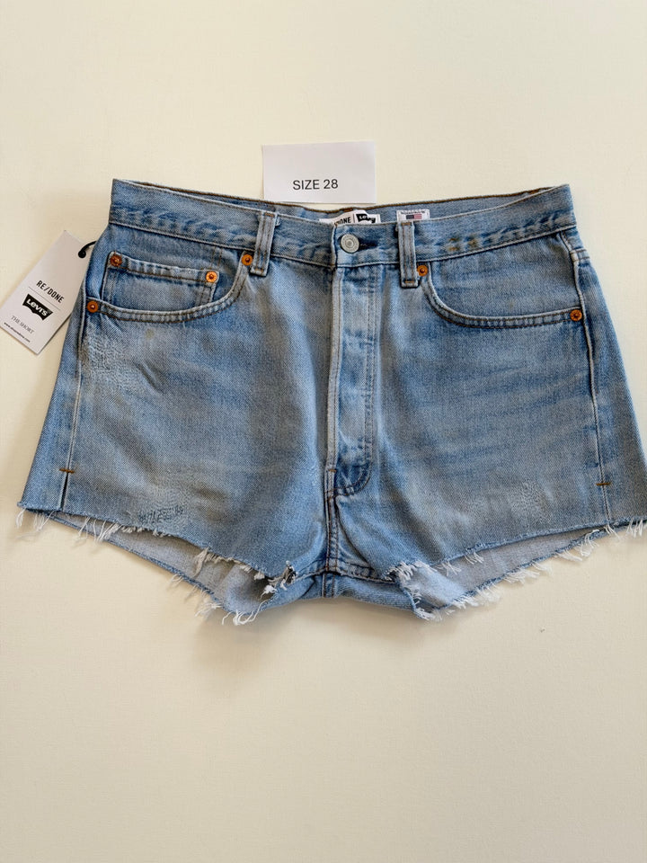 RE/DONE - Levi's The Short in Indigo Shorts