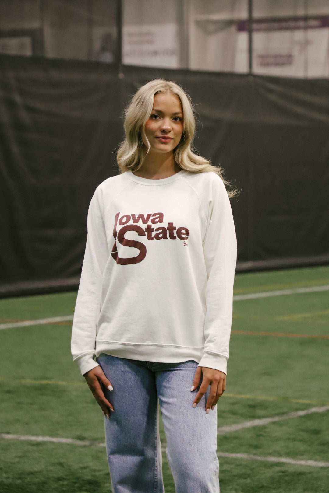 Retro Sport x Blond Genius - Iowa State Sweatshirt in Antique White