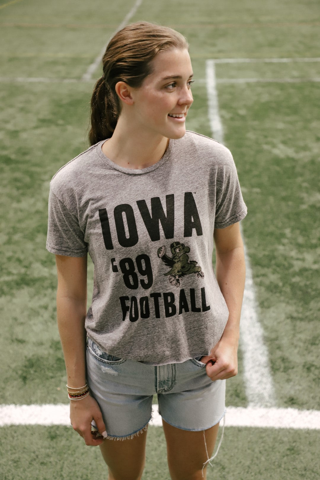 Retro Sport x Blond Genius - Iowa '89 T-Shirt in Vintage Heather Grey