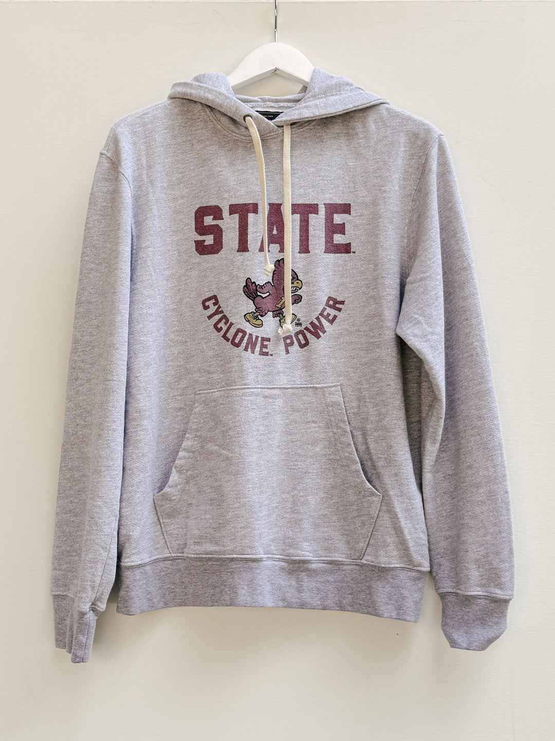 Retro Brand x BG - Iowa State Hoodie in Heather Grey Graphic Sweatshirts