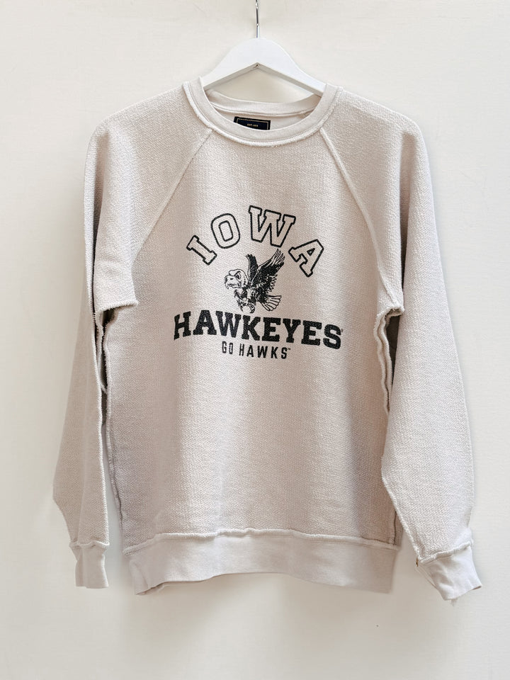 Retro Brand x BG - Iowa Sweatshirt Reversible in Sand Graphic Sweatshirts