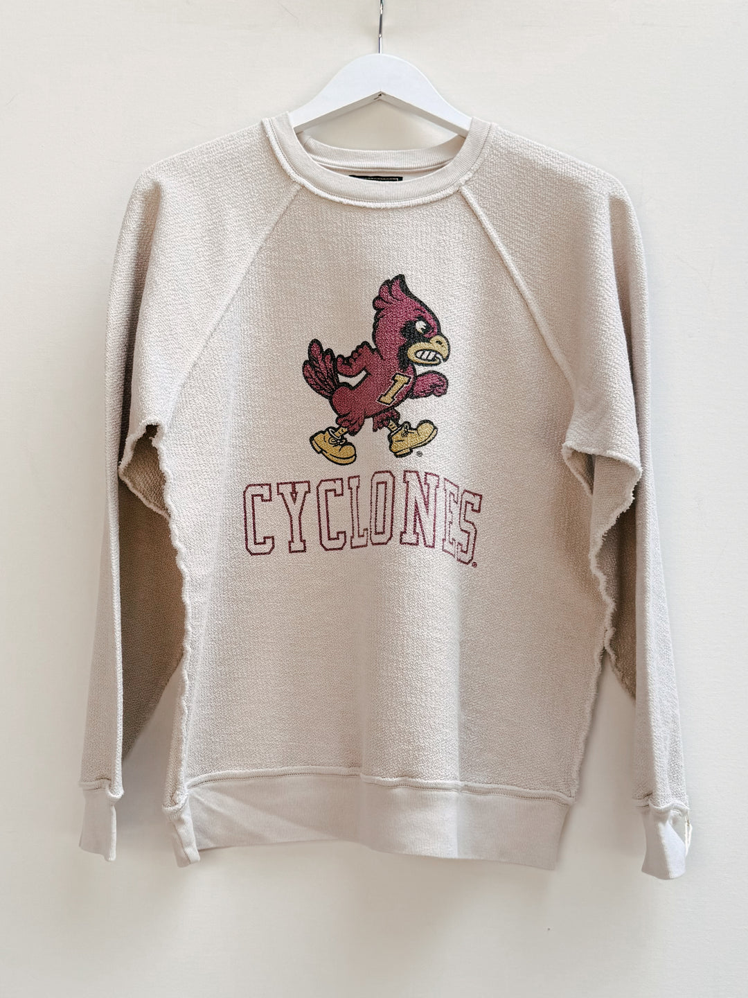 Retro Brand x BG - Iowa State Sweatshirt Reversible in Sand Graphic Sweatshirt