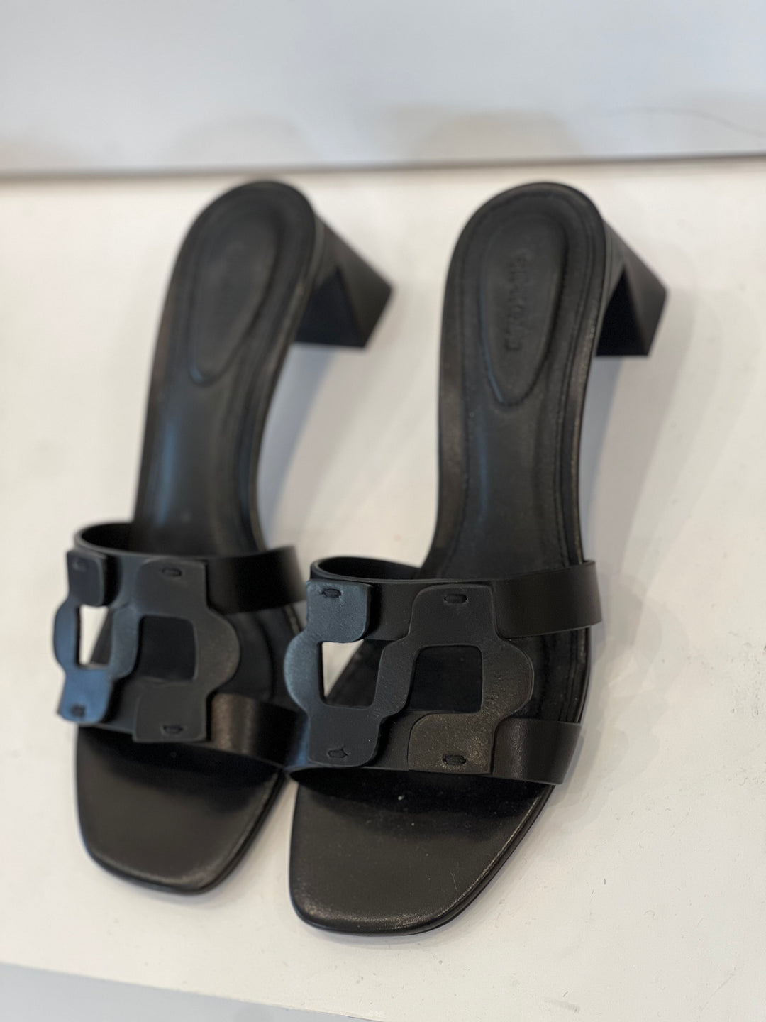 SIMKHAI - Simkhai Monogram Block Heel in Black