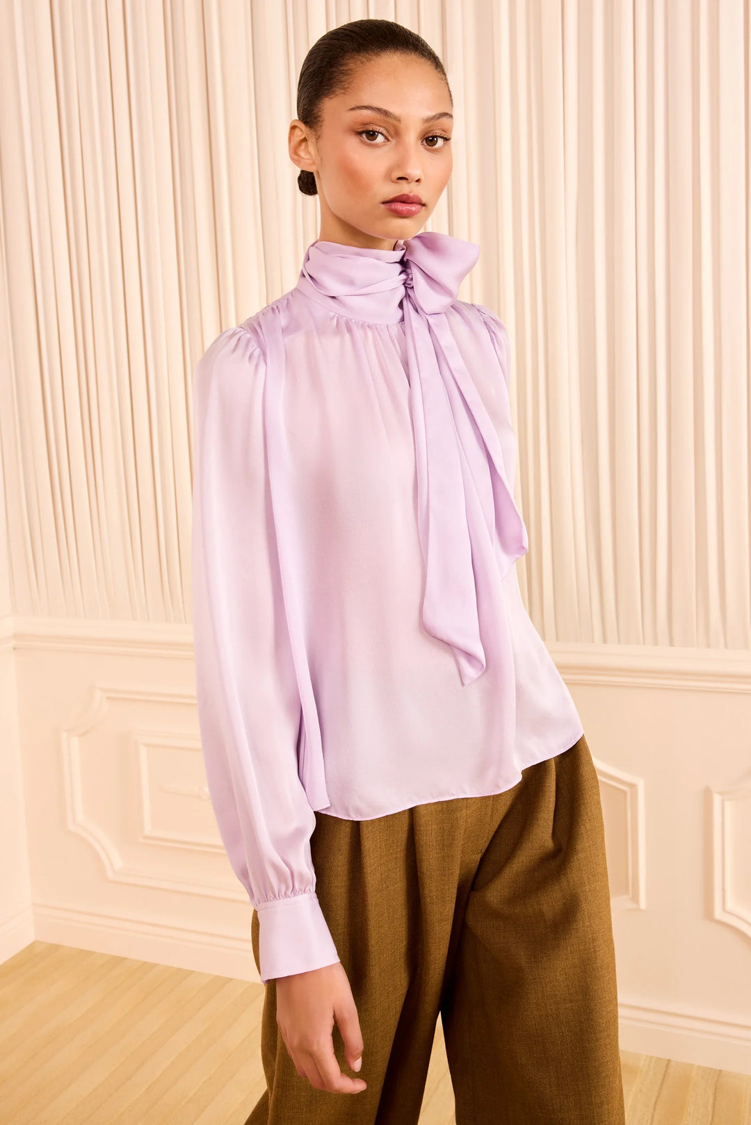ULLA JOHNSON - Ornament Blouse in Wisteria