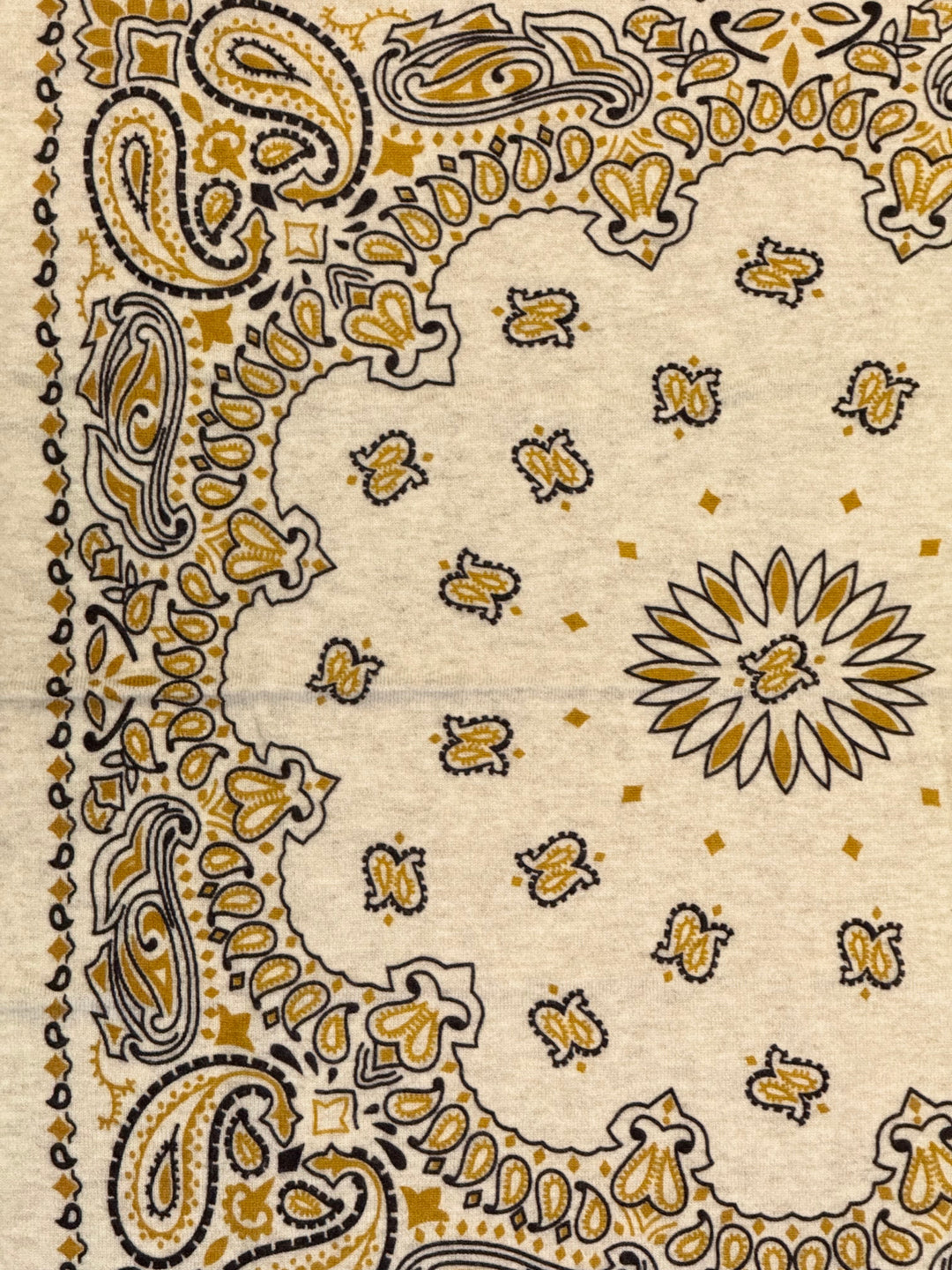 KUJTEN - Hachiko Western Large Cashmere Bandana Scarf in Ambre