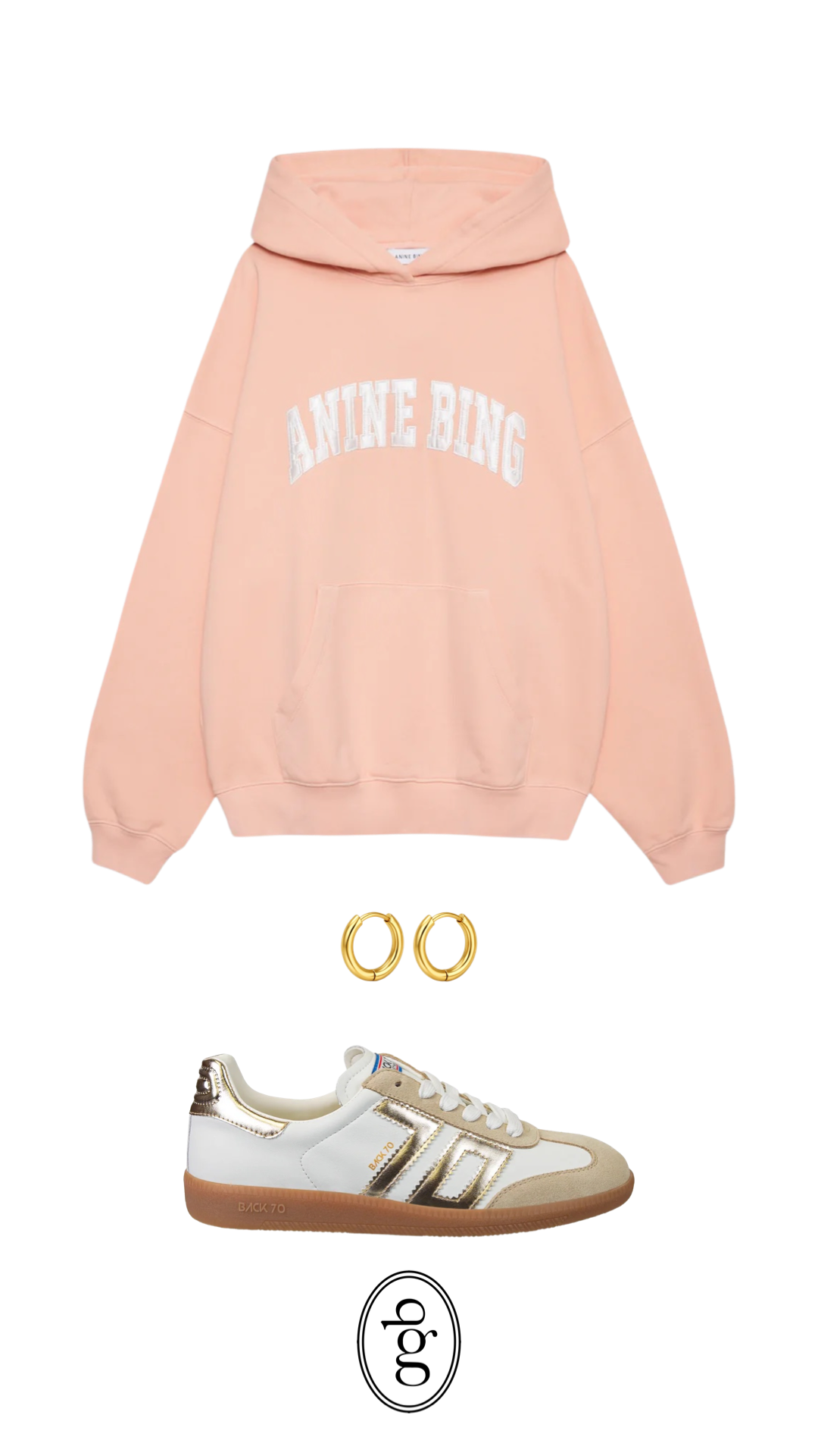 ANINE BING - Harvey Sweatshirt Anine Bing in Coral Pink Sweatshirts