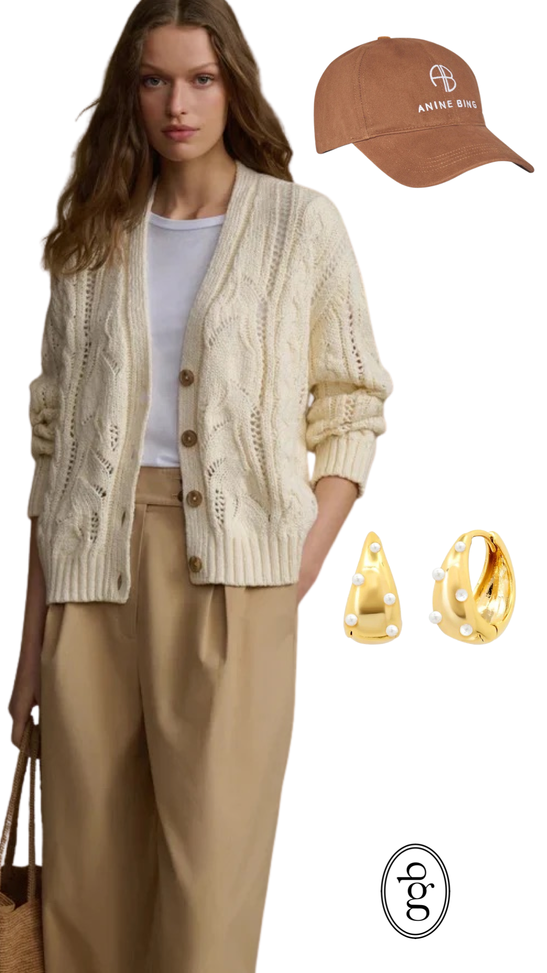 Anine Bing - Jeremy Baseball Cap in Dark Camel Hats