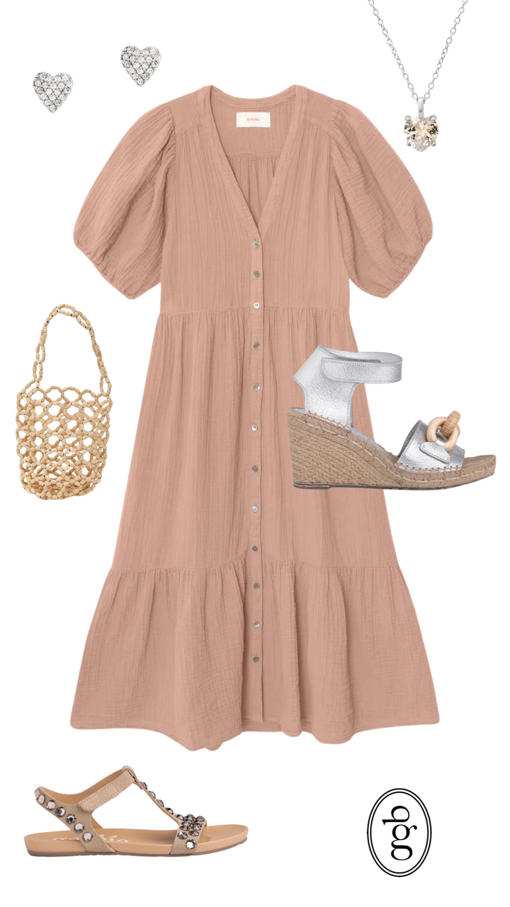 PEDRO GARCIA - Obelia Wedge in Silver/Natural Sandals