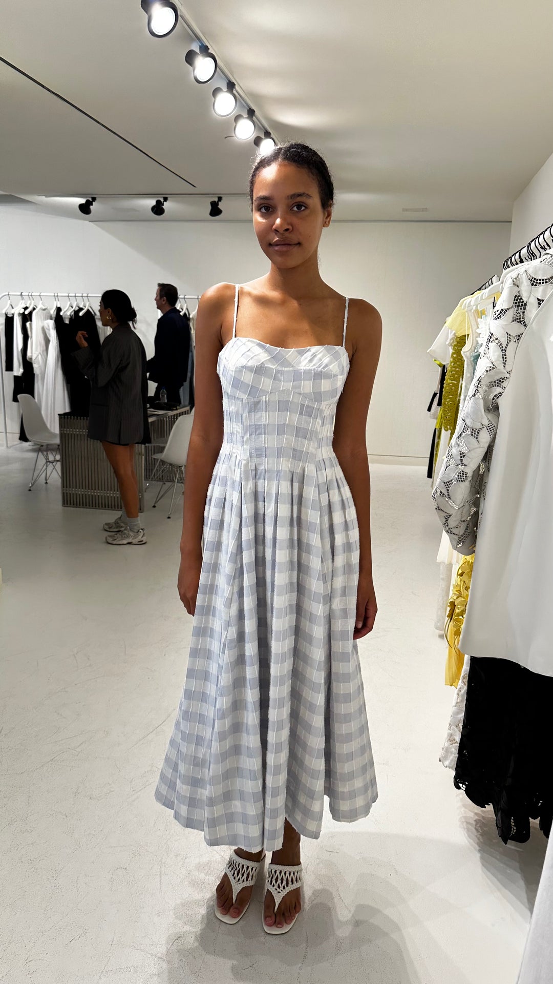 オールインワン・サロペット Simkhai Kittiya Midi Dress Kittiya Midi Dress - White | SIMKHAI