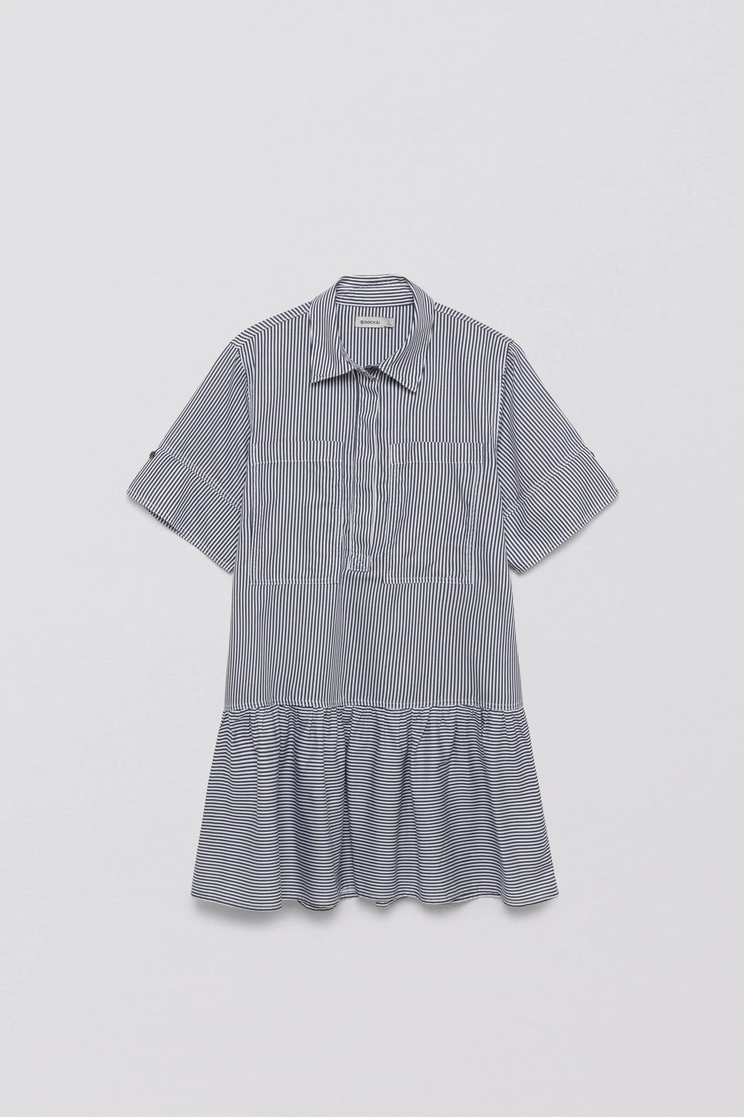 SIMKHAI - Cris Shirt Dress in Midnight Stripe