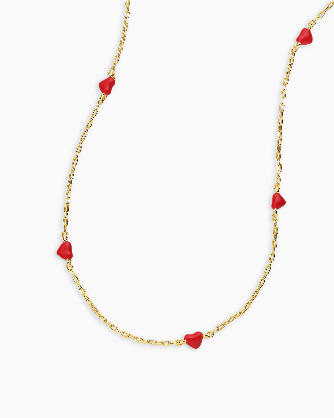 Gorjana - Amour Necklace Red