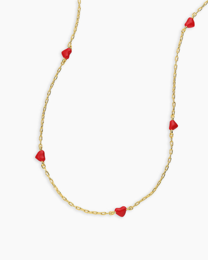 Gorjana - Amour Necklace Red