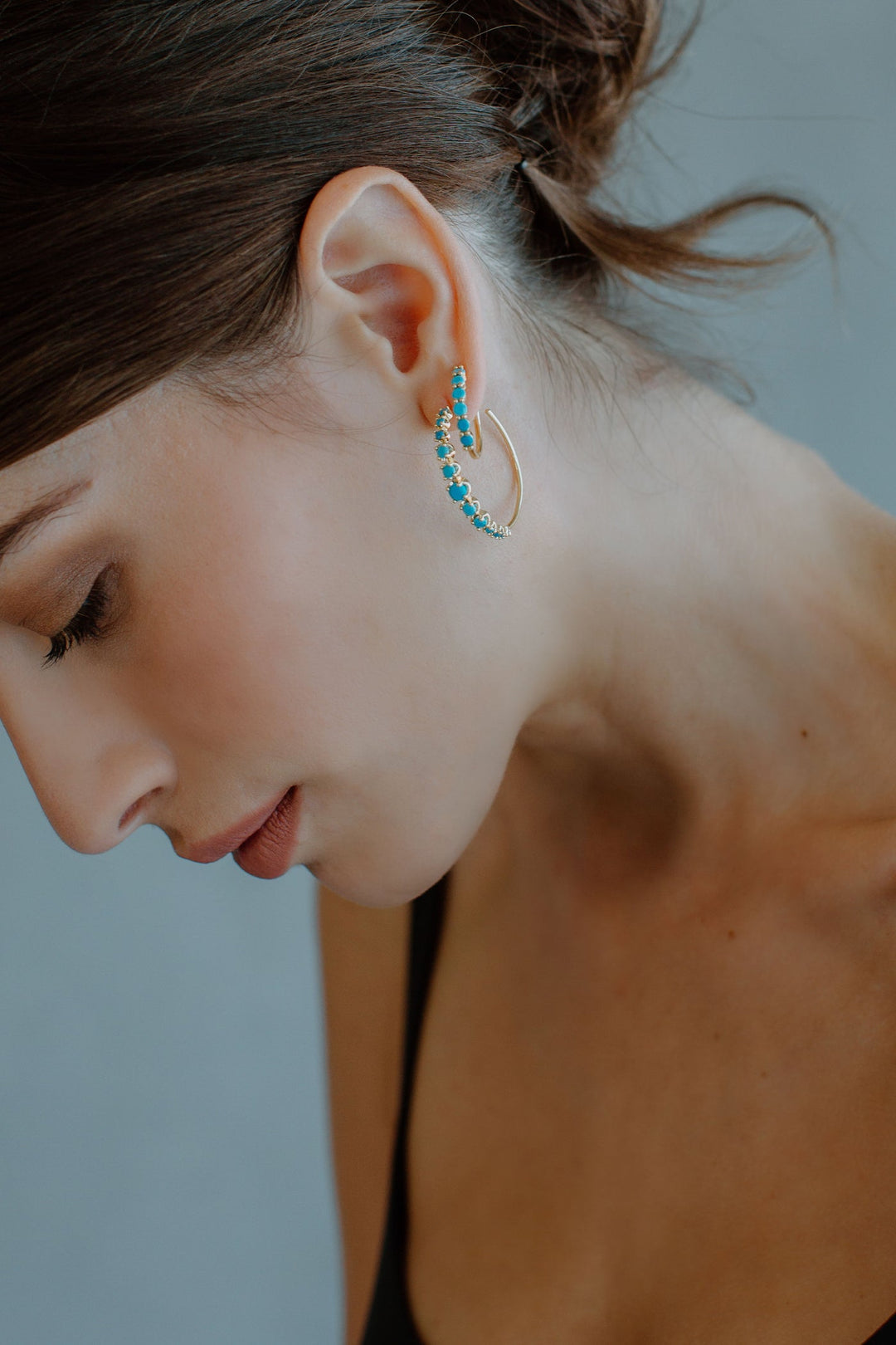Joy Dravecky - Alexandria Hoop in Turquoise