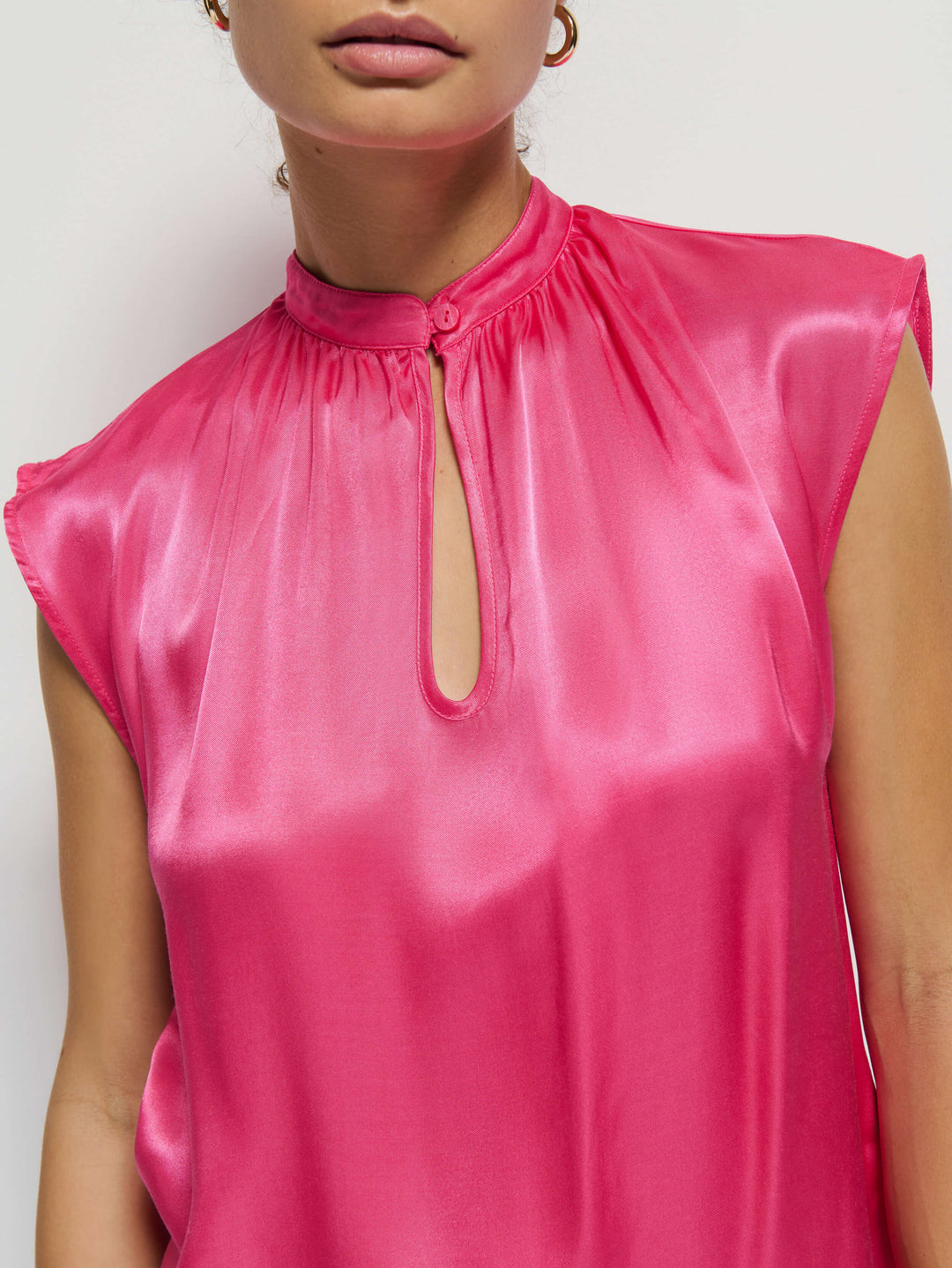 Nation LTD - Jeanne Top in Pink Flambe