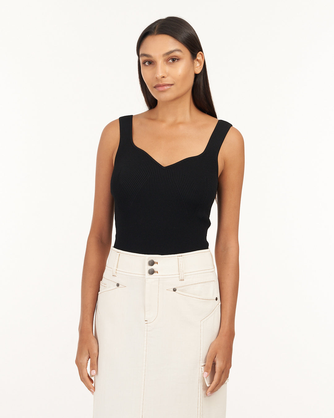 Tanya Taylor - Jules Knit Top in Black