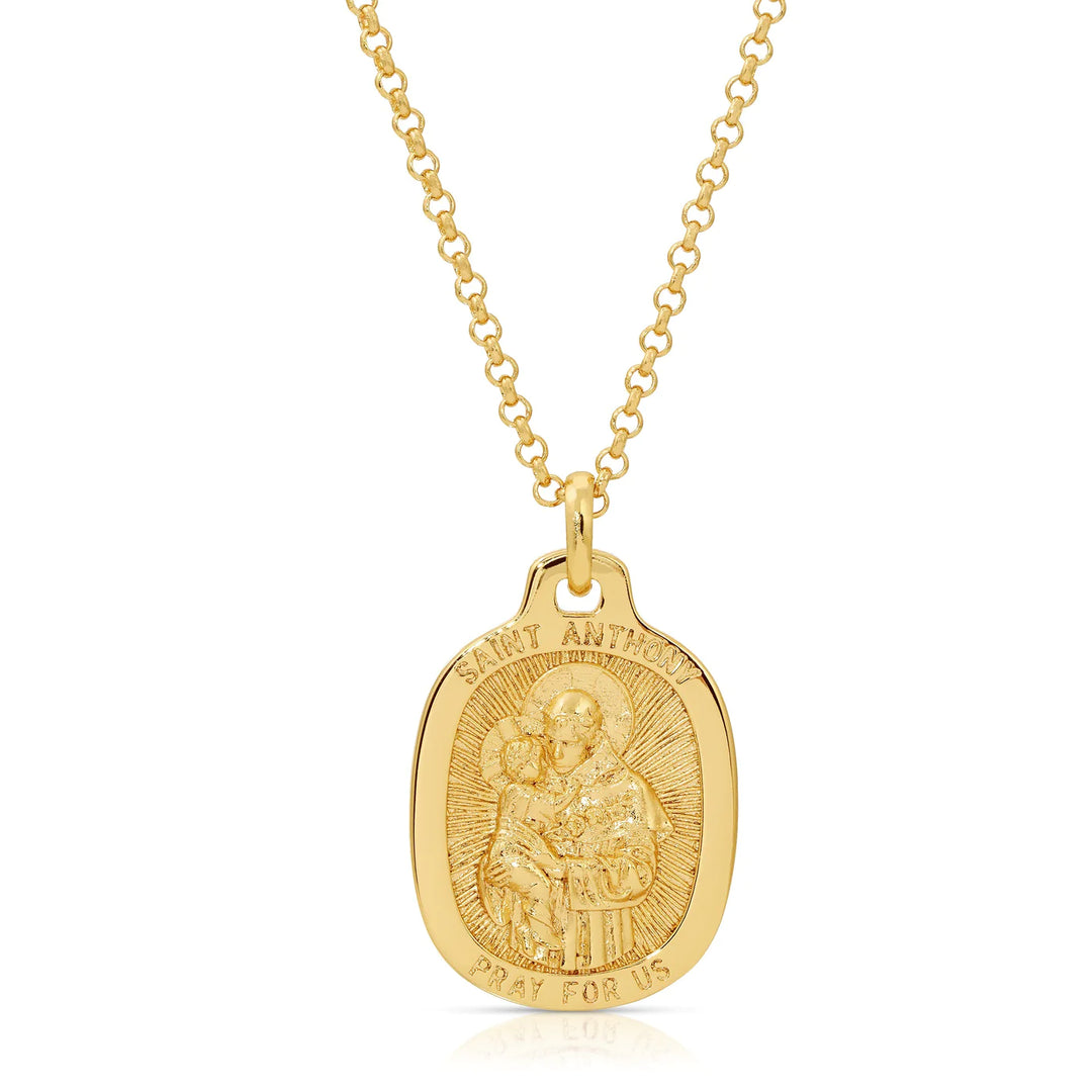 Joy Dravecky - Saint Anthony Necklace in Gold