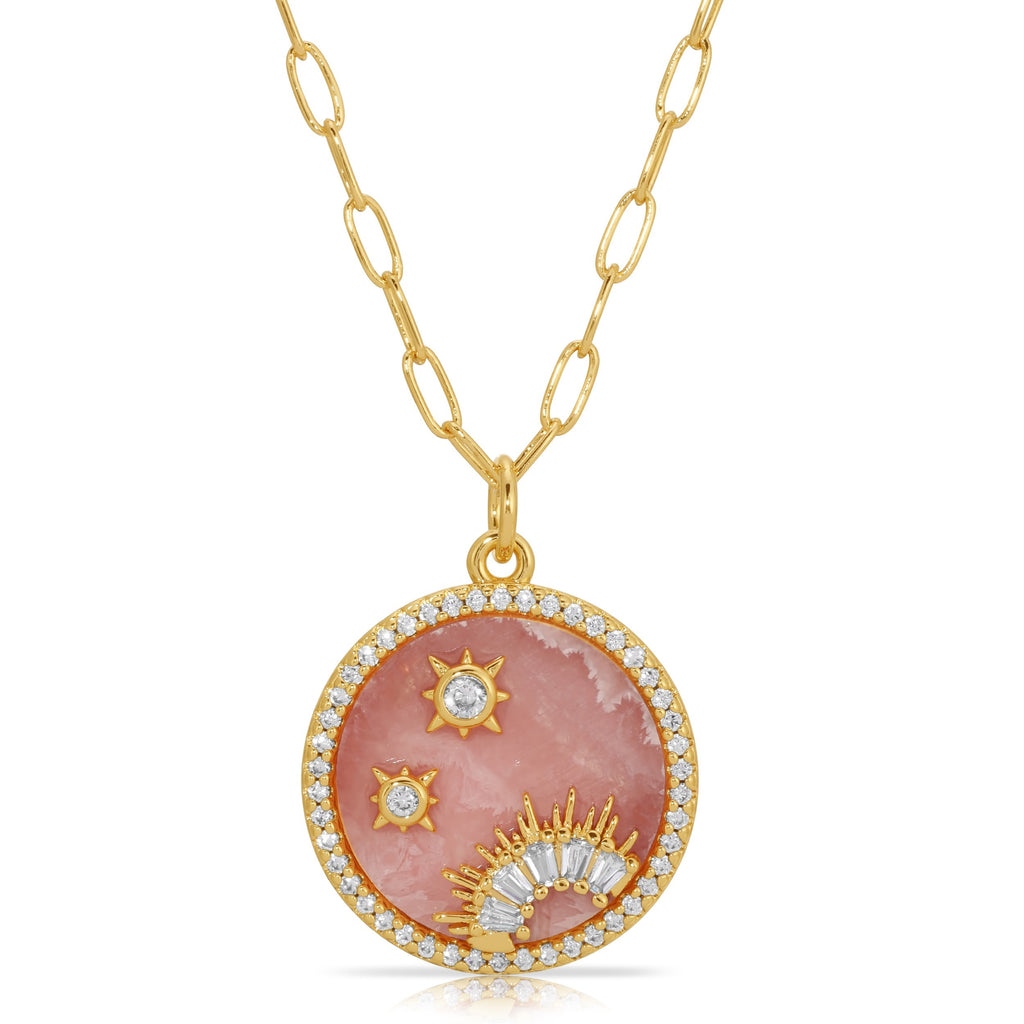 Joy Dravecky Sunset Voyage Stone Inlay in Rhodechrosite