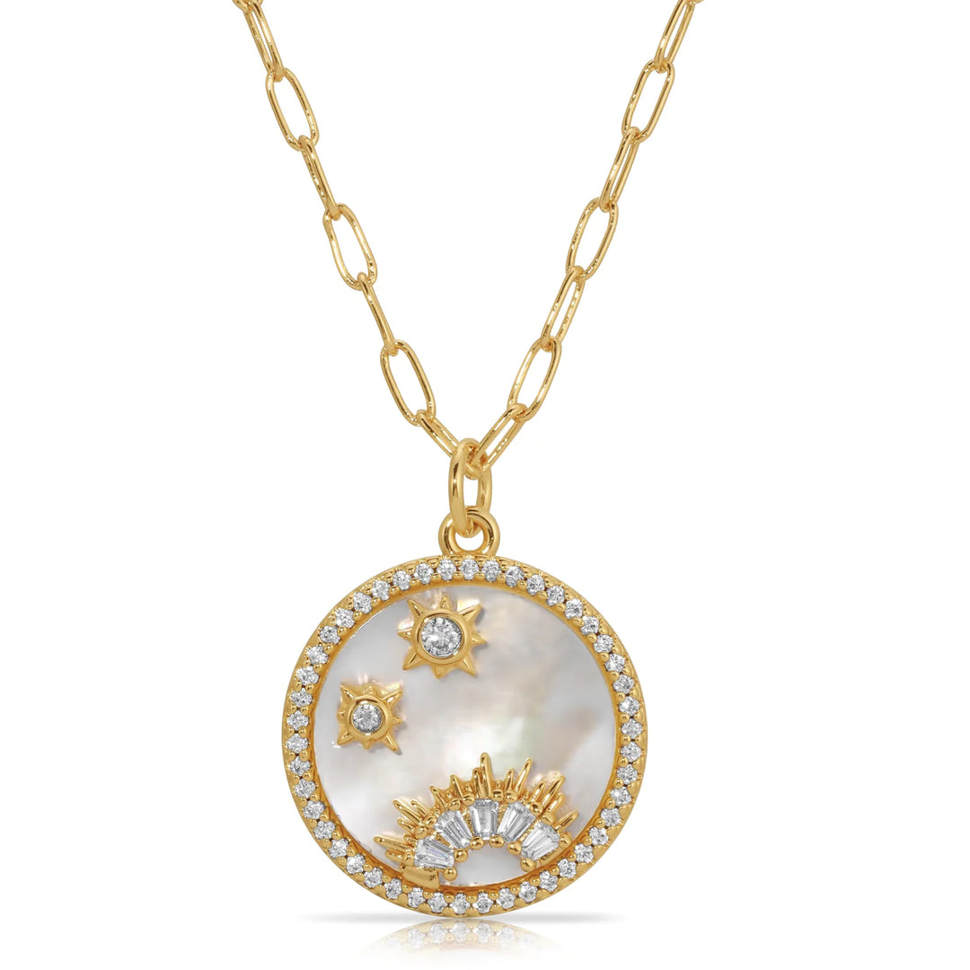 Joy Dravecky - Sunset Voyage Stone Inlay in Pearl
