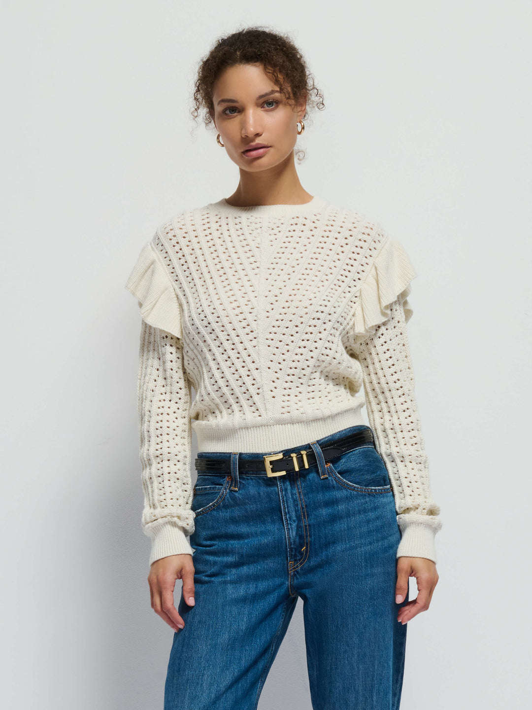 Nation LTD - Kay Pullover in Porcelain