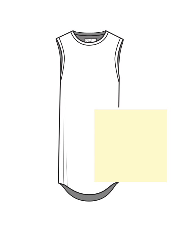 Frank & Eileen - Mini Cory-Muscle Tee Dress in Canary
