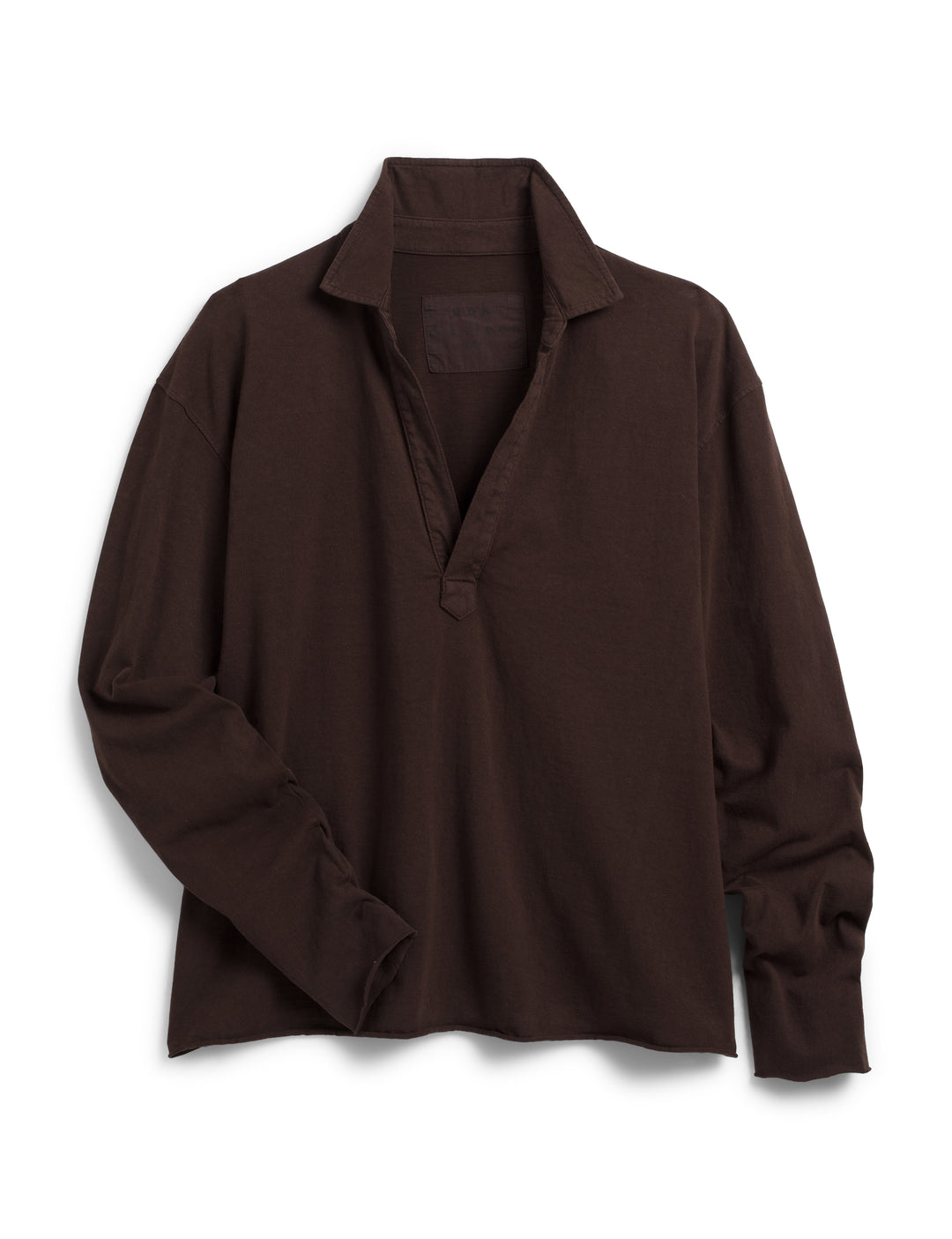 Frank & Eileen - Patrick Popover Henley in Irish Chocolate