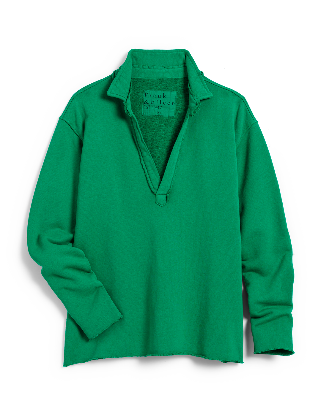 Frank & Eileen - Patrick Popover Henley in Clover Green