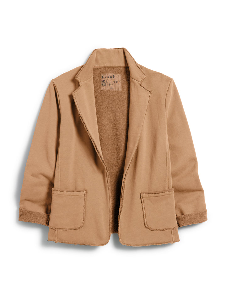 Frank & Eileen - Dublin Triple Fleece Blazer in Camel