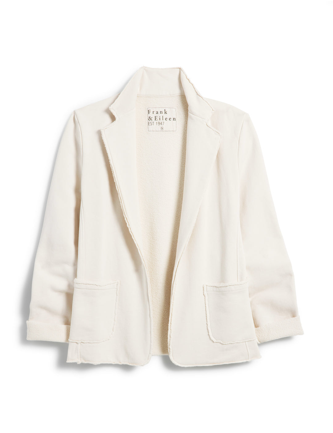 Frank & Eileen - Dublin Triple Fleece Blazer in Vintage White Blazer