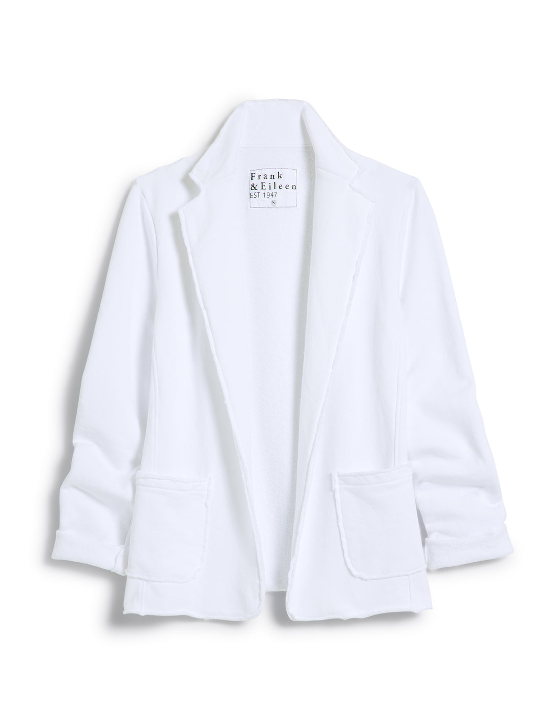 Frank & Eileen - Dublin Triple Fleece Blazer in White